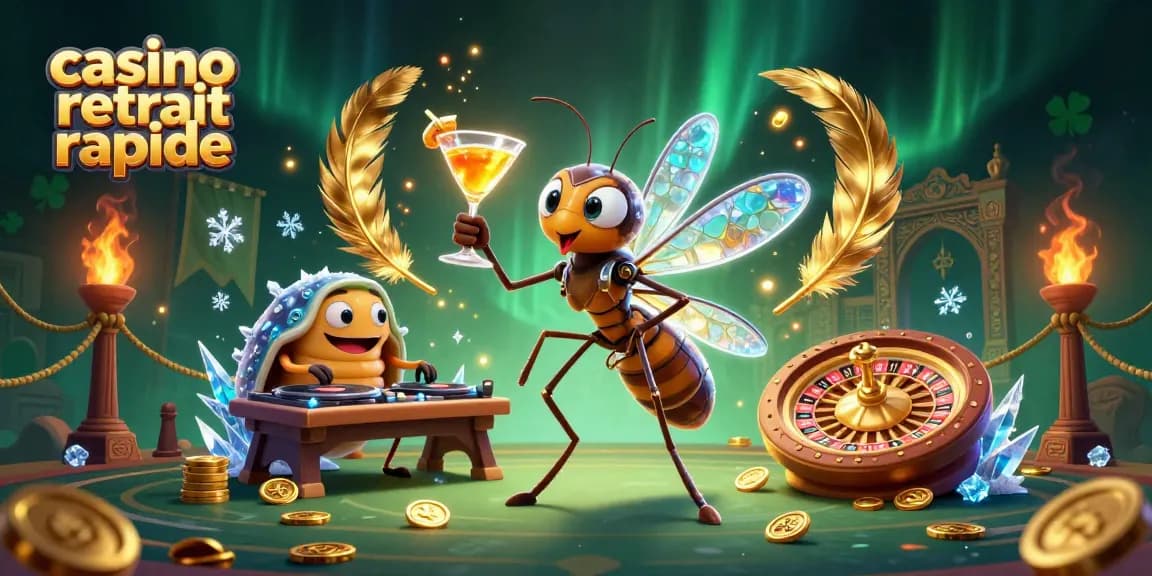 Retrouvez le casino retrait rapide avec des personnages animés et des éléments de jeu captivants.