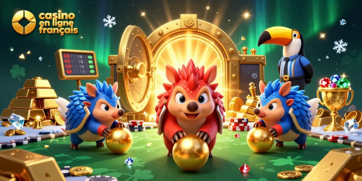 Actionner les jeux au casino en ligne français avec un duel de pangolins géants et des trésors étincelants.