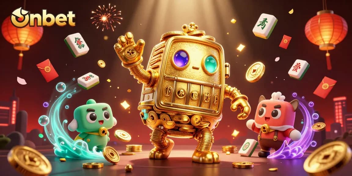 Experience thrilling gameplay at onbet with a vibrant 3D casino illustration featuring exciting elements.