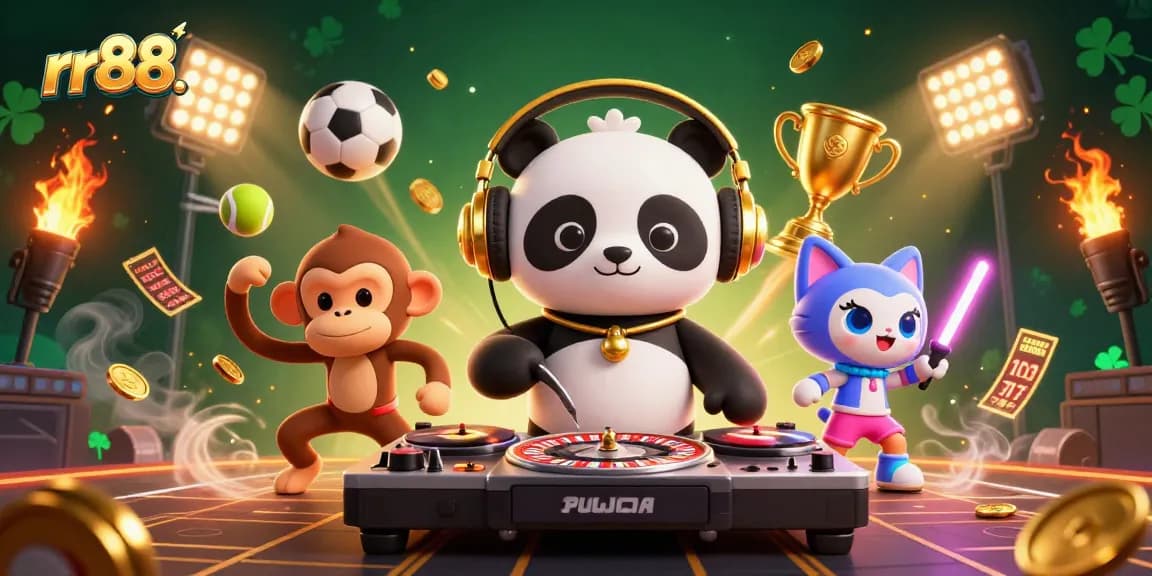 Experience the excitement of rr88. with dynamic gaming elements in a vibrant casino scene.
