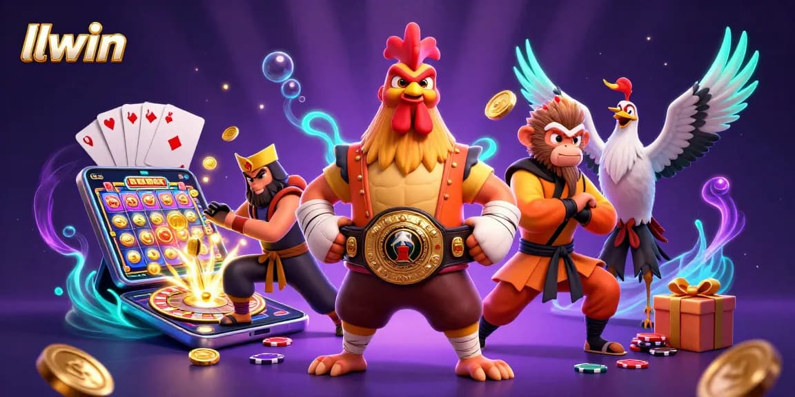 llwin transforms gaming with vibrant characters, slot games, and pulsating casino energy.