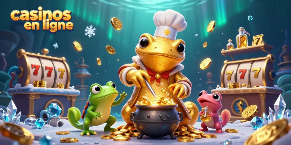 Découvrez les casinos en ligne avec des personnages fantastiques transmutant l'or et des éléments de jeu captivants.