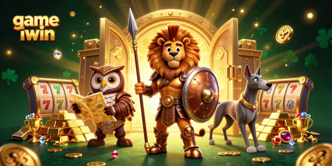 Play exciting games with game iwin featuring vibrant golden elements and dynamic characters.