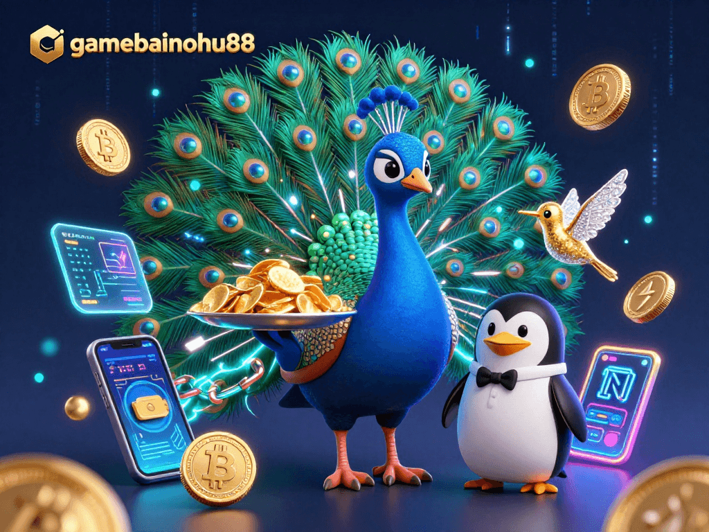 Engage in thrilling gameplay at gamebainohu88 with 3D characters and vibrant casino elements.