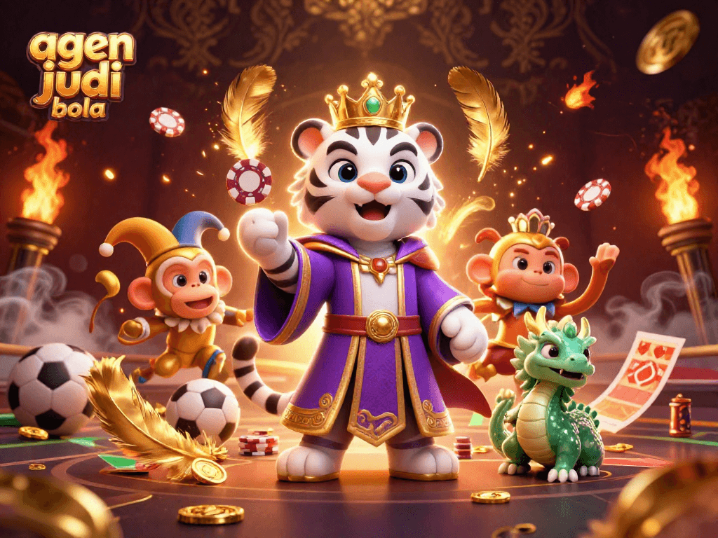 Experience the excitement of agen judi bola with vibrant characters and dynamic betting visuals.