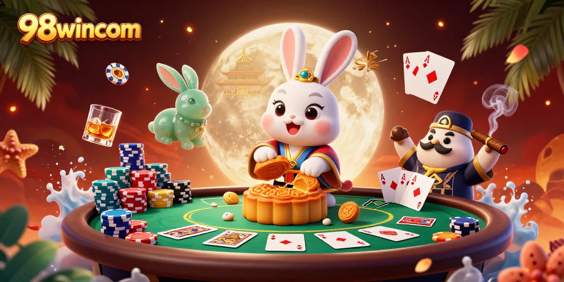 Engage in thrilling gameplay at 98wincom with vibrant poker scenes and rich casino elements.