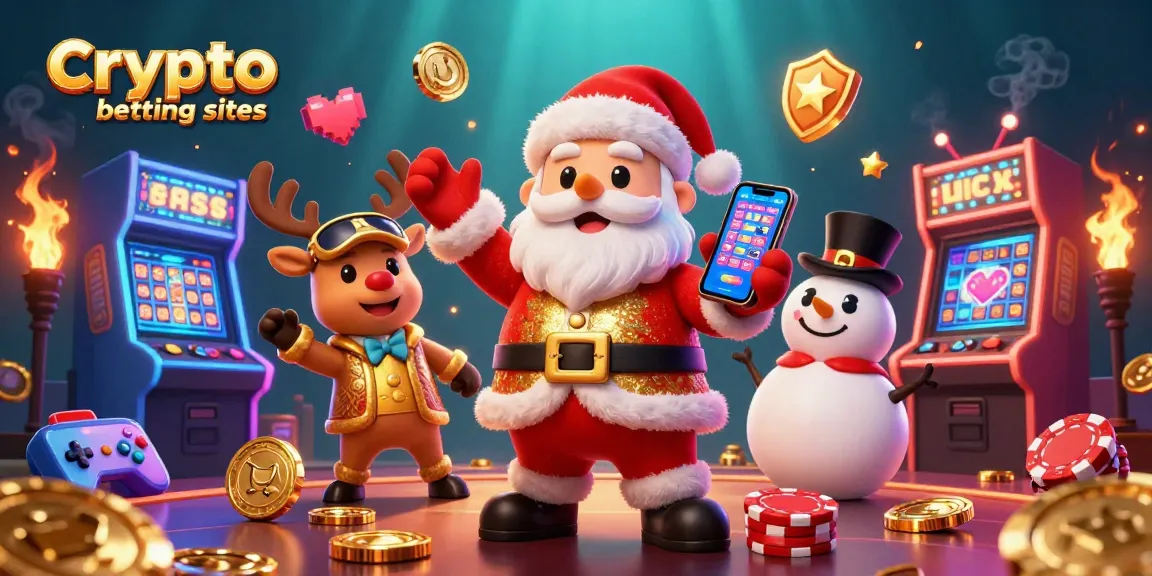 Pariez sur les meilleurs sites de paris en cryptomonnaies avec une illustration festive de Noël !