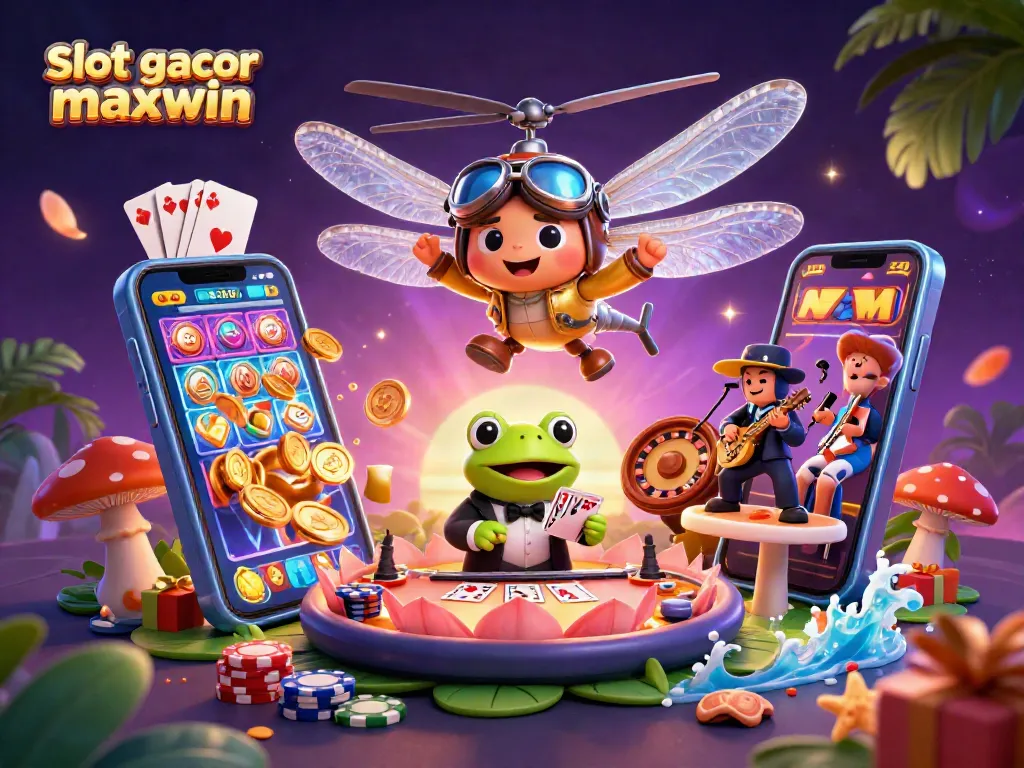 Mainkan slot gacor maxwin dengan permainan kartu dan koin emas melimpah di kasino