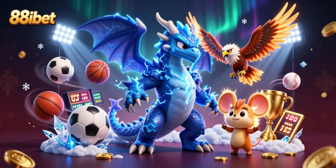 Experience the excitement of 88ibet with dynamic characters and sports betting elements in action.