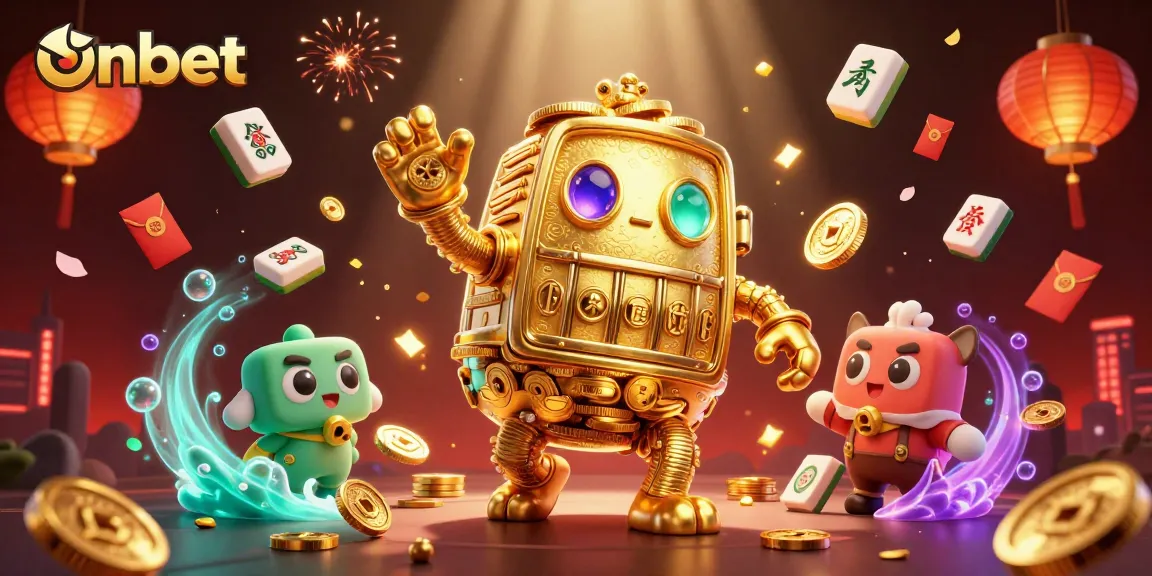 Experience thrilling gameplay at onbet with a vibrant 3D casino illustration featuring exciting elements.