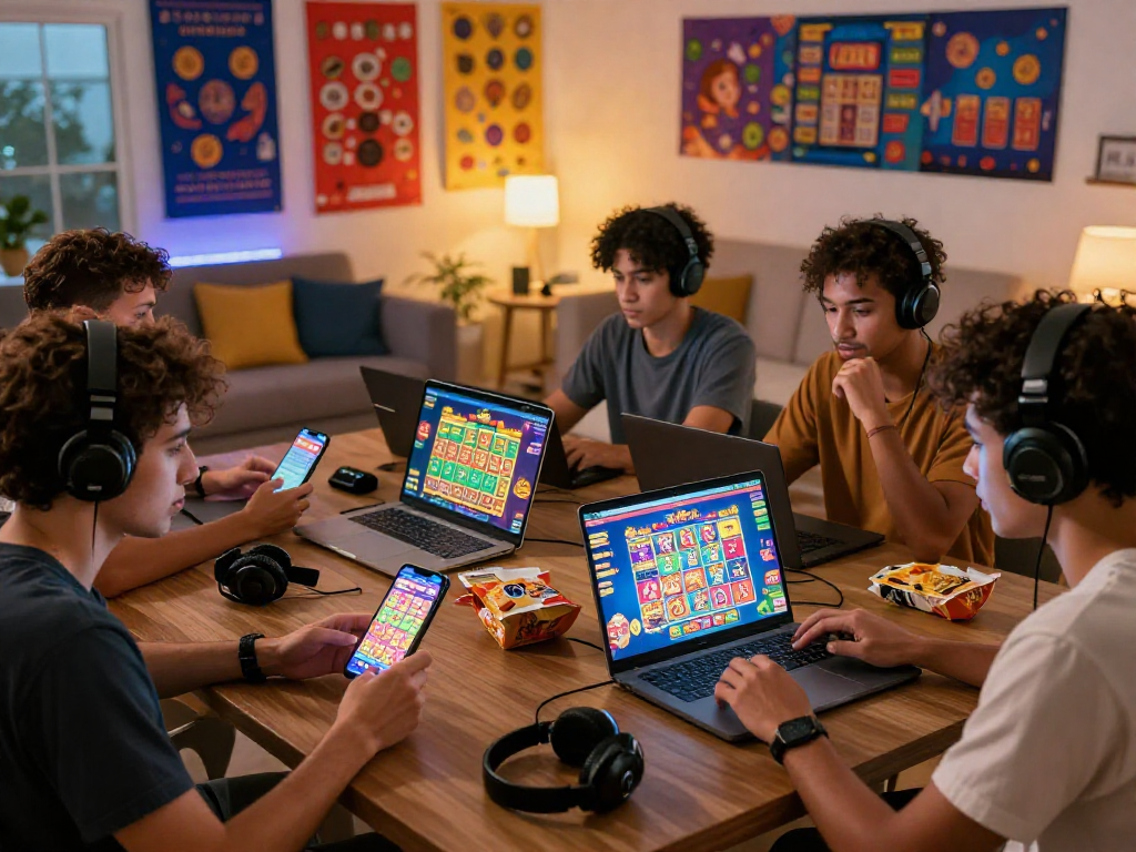 Engaged players experiencing Dewatogel online lottery games in a cozy setting.