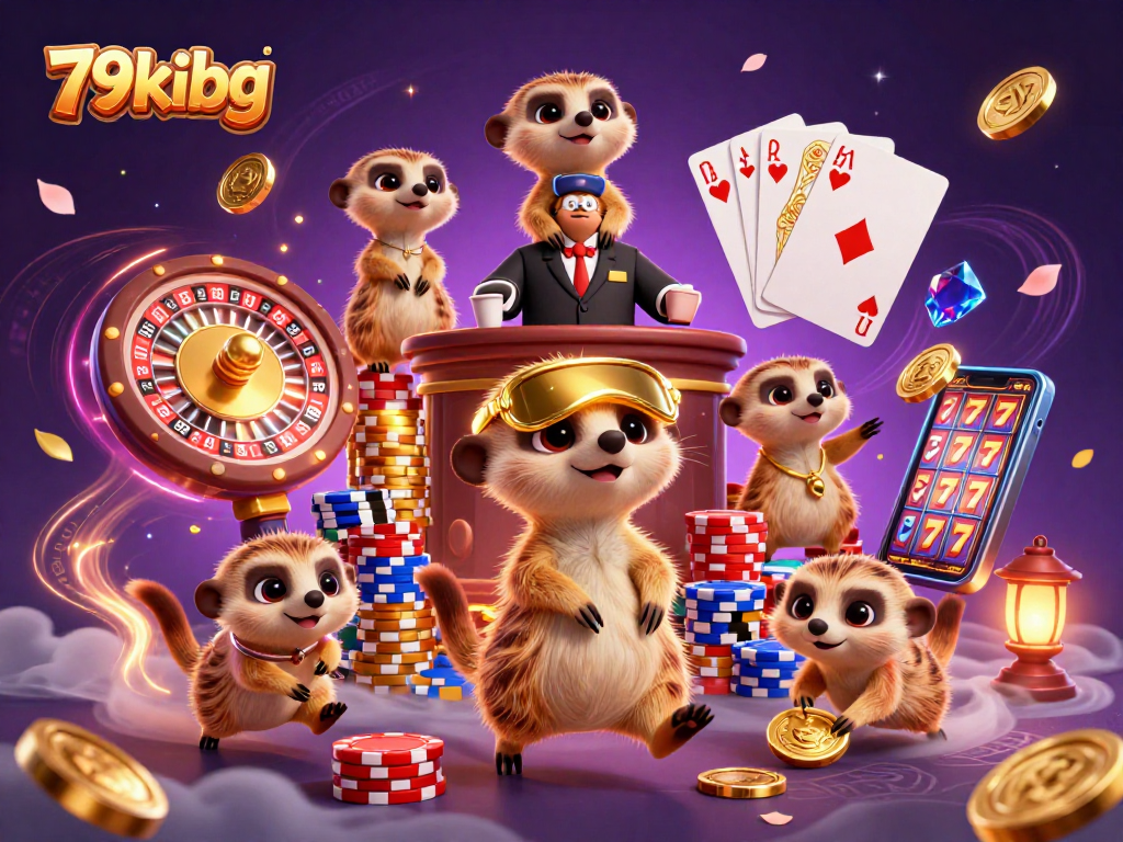 Experience the excitement of 79kibg in this captivating meerkat casino scene featuring dynamic gameplay elements.