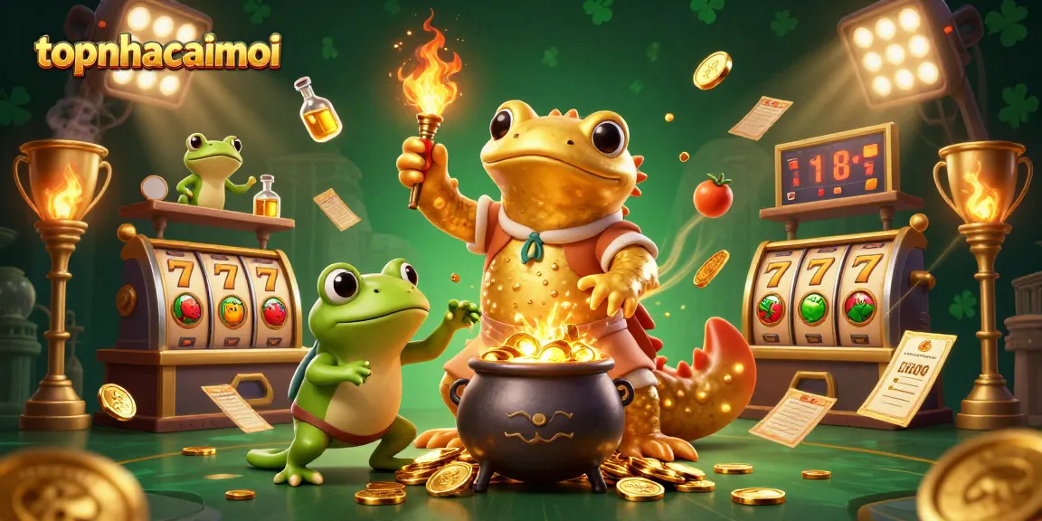 Engage with topnhacaimoi's thrilling slot games amid a magical alchemist scene.
