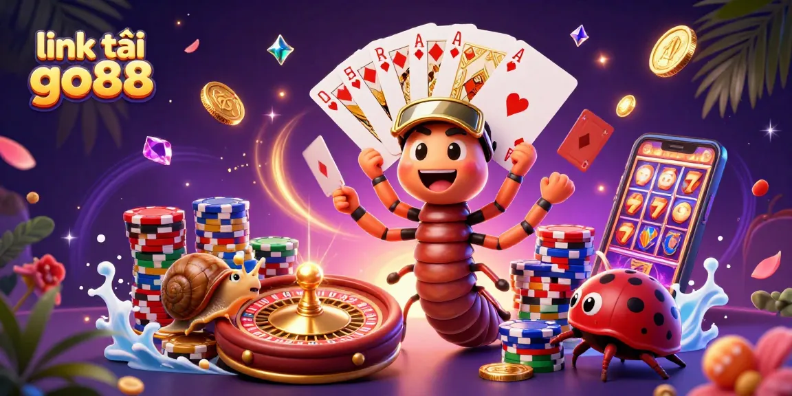 Experience excitement with link tải go88 at this animated casino scene featuring vibrant characters and thrilling gameplay.