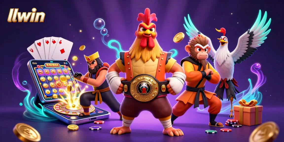 llwin transforms gaming with vibrant characters, slot games, and pulsating casino energy.