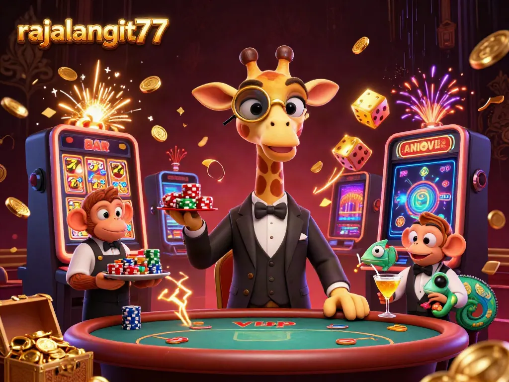 Gereja Gajah berkelas tinggi di meja poker; rajalangit77, akses permainan slot online.