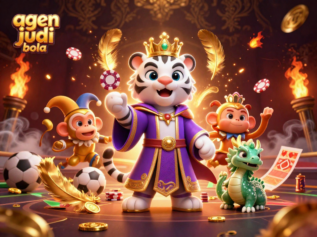 Experience the excitement of agen judi bola with vibrant characters and dynamic betting visuals.