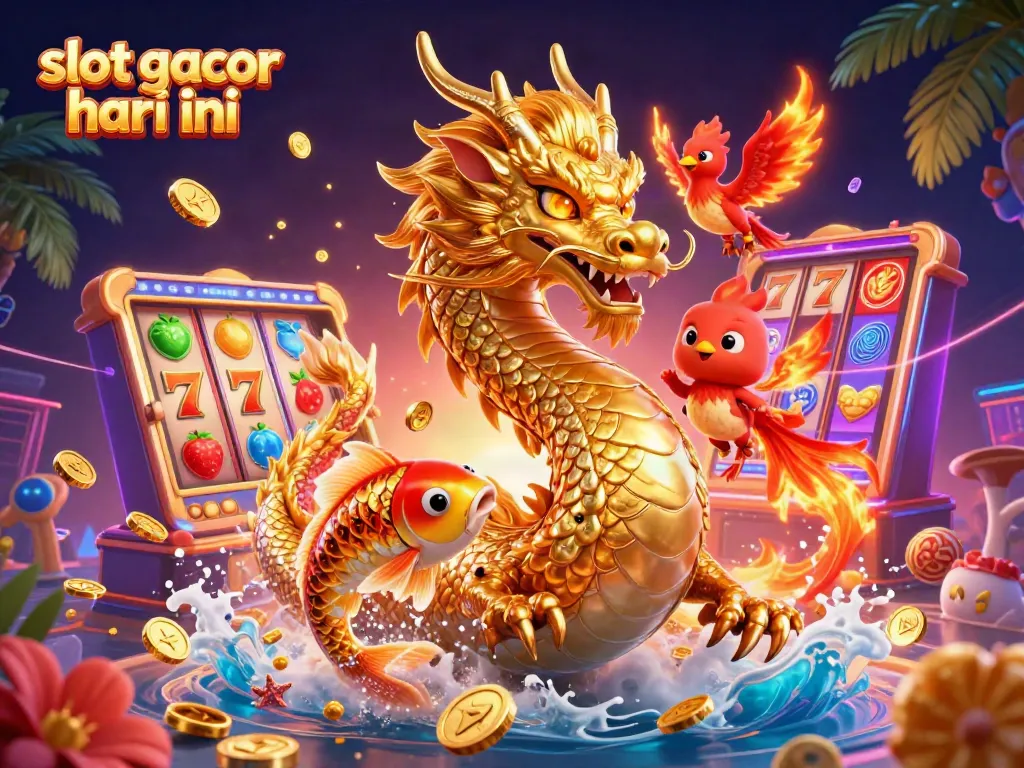 Play the thrilling slot gacor hari ini with golden dragons and exciting game elements in action!
