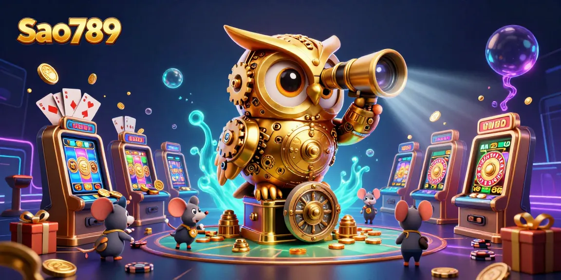 Experience thrilling gameplay at Sao789 with vibrant casino elements and dynamic characters.